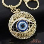 Porte-clé original motif œil turc