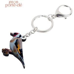 Porte-clé animal en forme d'oiseau