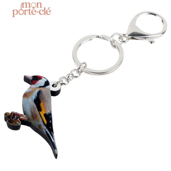 Porte-clé animal en forme d'oiseau