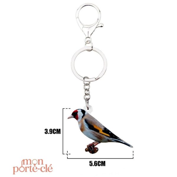 Porte-clé créatif représentant un oiseau