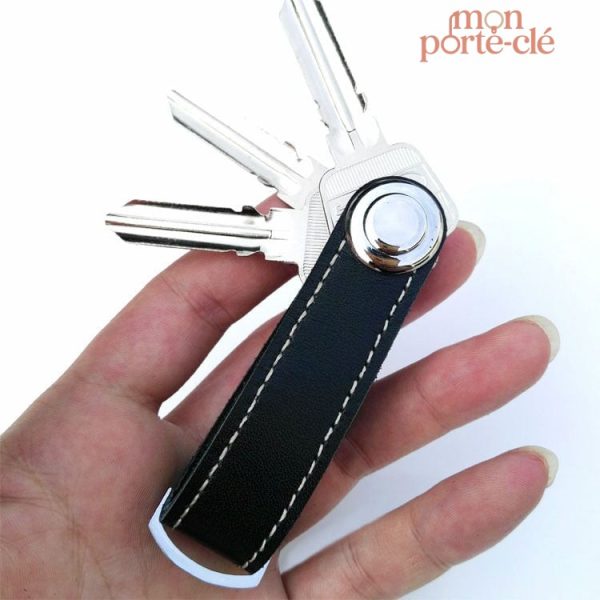 Porte-clé en cuir pratique et fonctionnel