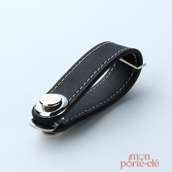 Porte-clé cuir avec design raffiné