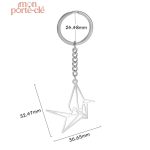 Porte-Clé Unique en Design Origami