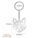 Porte-Clé Coloré avec Motifs Origami