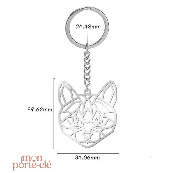 Porte-Clé Coloré avec Motifs Origami