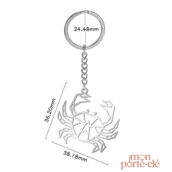 Porte-Clé Stylisé en Papier Origami