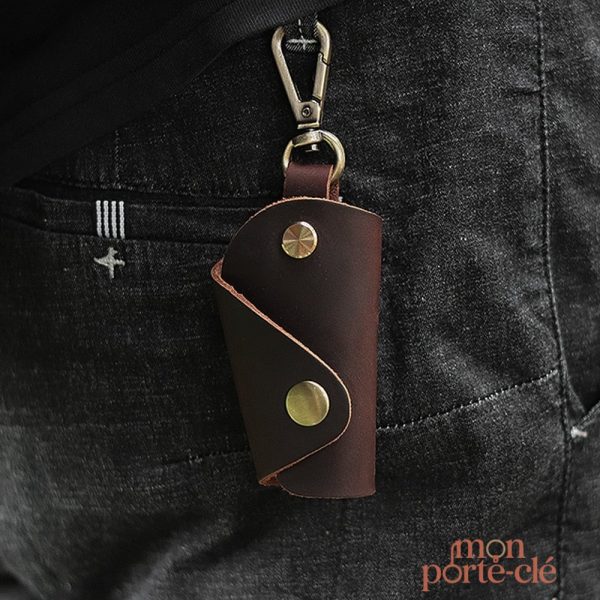 Porte clé fait main en cuir