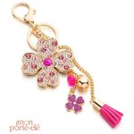 Porte-clé original en forme de fleur