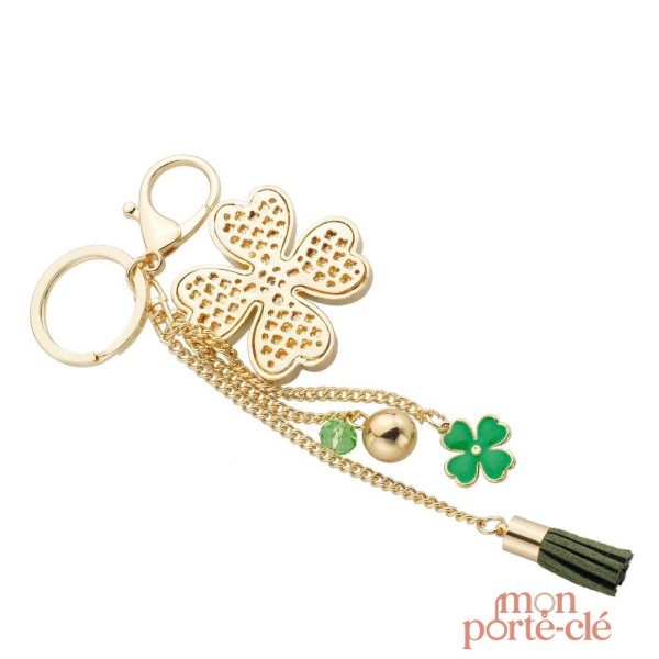 Porte-clé tendance avec fleur