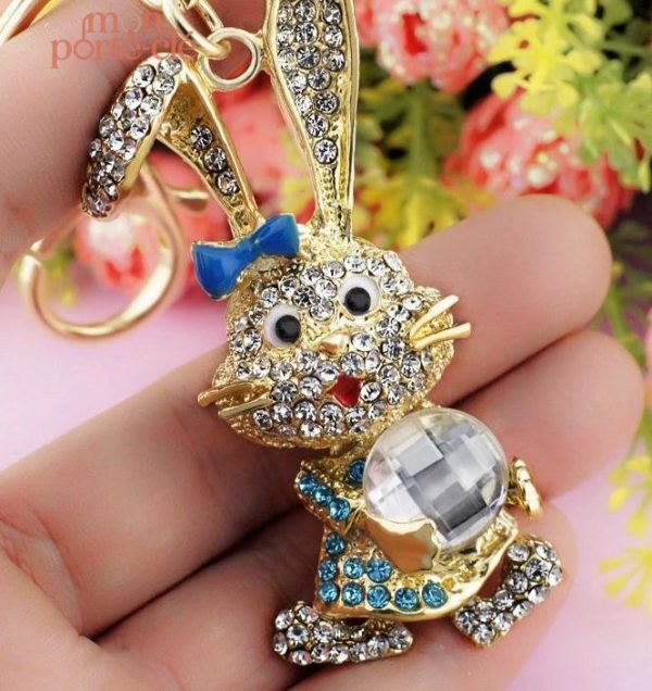 Porte-clé créatif avec design de lapin
