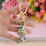 Porte-clé en forme de lapin mignon