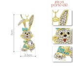 Porte-clé unique pour les amateurs de lapins