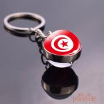 Porte-clé original avec drapeau de la Tunisie