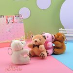 Porte-clé peluche ours, accessoire tendance