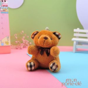 Accessoire porte-clé ours en peluche coloré