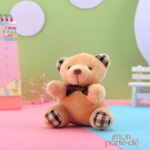 Porte-clé ours en peluche pour enfants et adultes