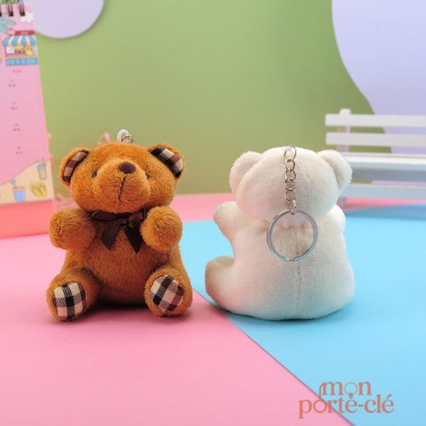 Porte-clé en peluche ours pour collectionneurs