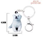 Porte-clé ours polaire, un compagnon à emporter partout