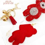 Porte-clé ours unique, ajout de brillance
