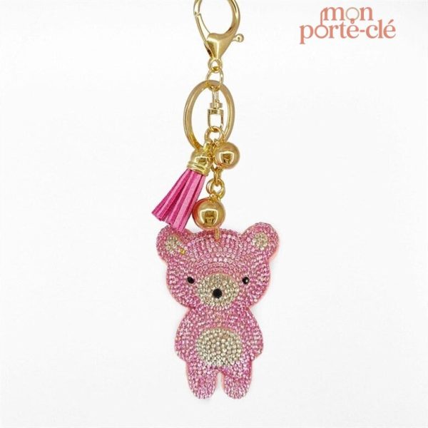Porte-clé ours mignon au design raffiné