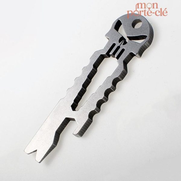 Porte-Clé Multifonction L'Outil Punisher en acier