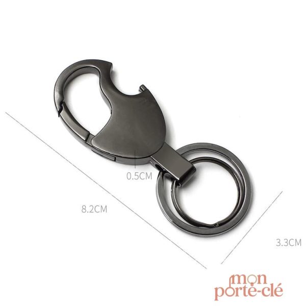 Porte-Clé Décapsuleur, style Yale en métal