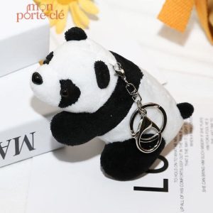 Porte-clé peluche panda mignon et doux pour un accessoire original