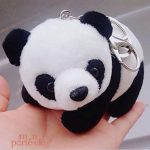 Porte-clé peluche en forme de panda pour les amoureux des animaux