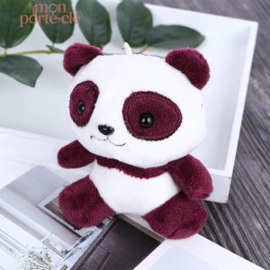 Porte-clé Panda Roux en peluche