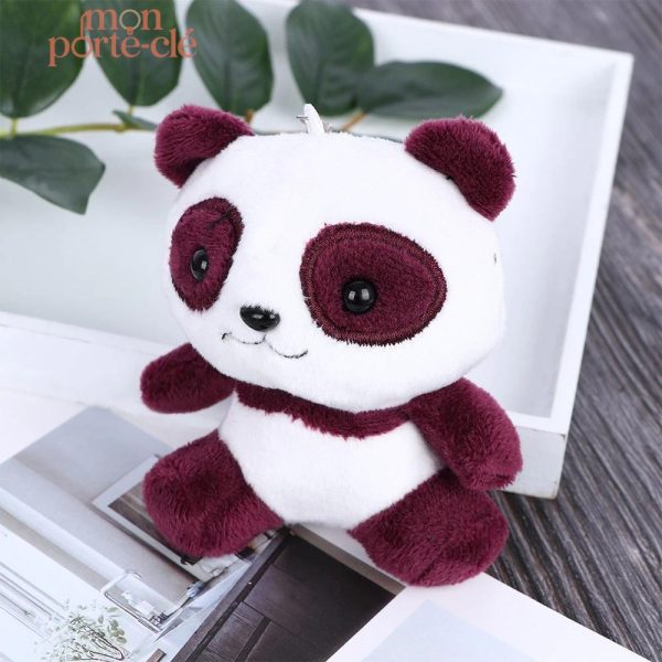 Porte-clé Panda Roux en peluche