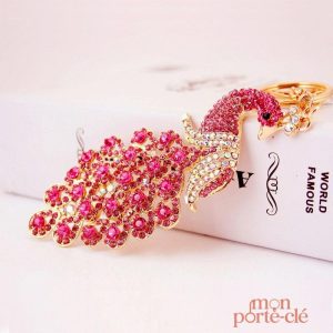Porte-Clé Paon coloré