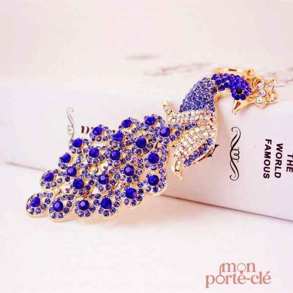 Porte-Clé Original en métal Paon