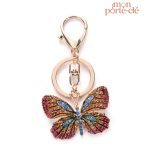 Porte-clé papillon élégant et coloré