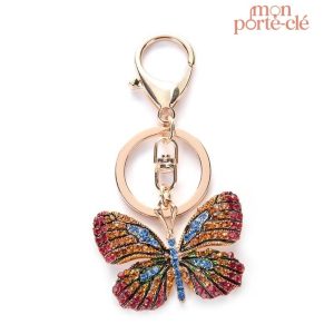 Porte-clé papillon élégant et coloré