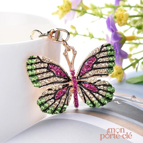Porte-clé papillon léger et pratique