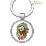 Porte-clé animal paresseux, style ludique et charmant