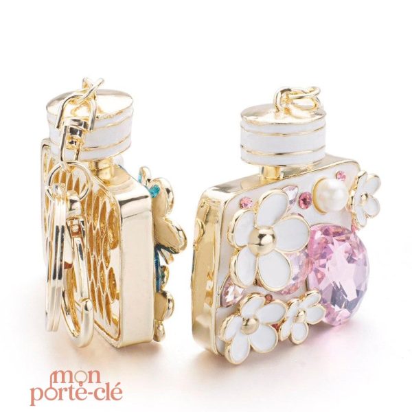 Porte-clé créatif en forme de parfum