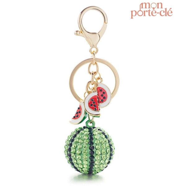 Porte-Clé Fruit Étonnant en forme de Pastèque