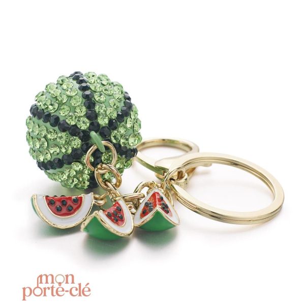 Accessoire Pratique : Porte-Clé à Motif Pastèque