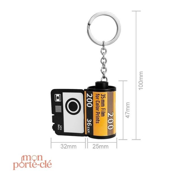 Porte-clé photo à thème photographique