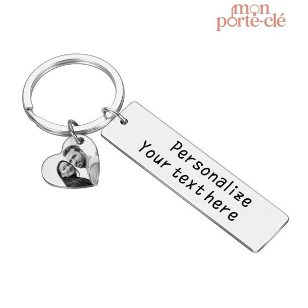 Accessoire porte clé personnalisé pour couples