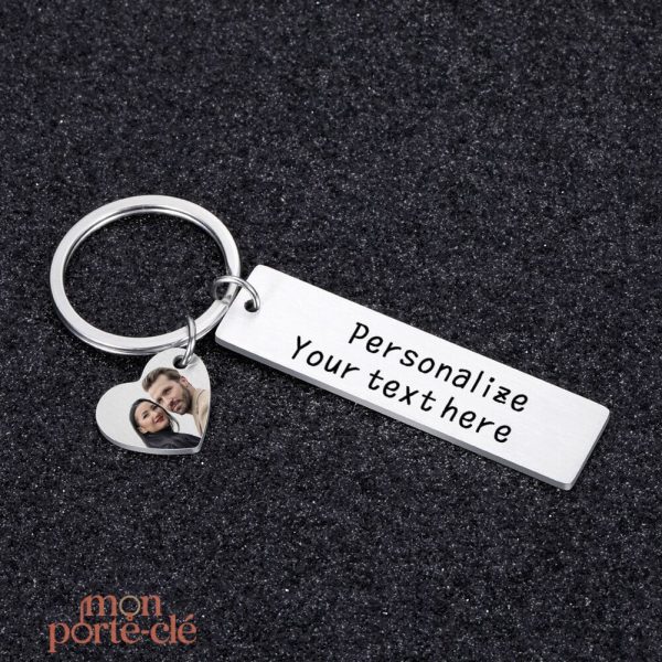Porte clé personnalisé pour célébrer l'amour