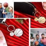 Porte-clé personnalisé avec thème de basketball