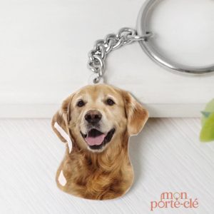 Porte-clé personnalisé pour amoureux des chiens