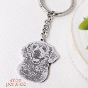Porte-clé chien sur mesure