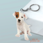 Porte-clé acrylique avec design de chien unique