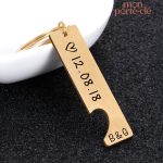 Porte-clé couple unique, un accessoire sentimental