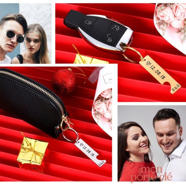 Porte-clé gravé, un symbole d'attachement pour les amoureux