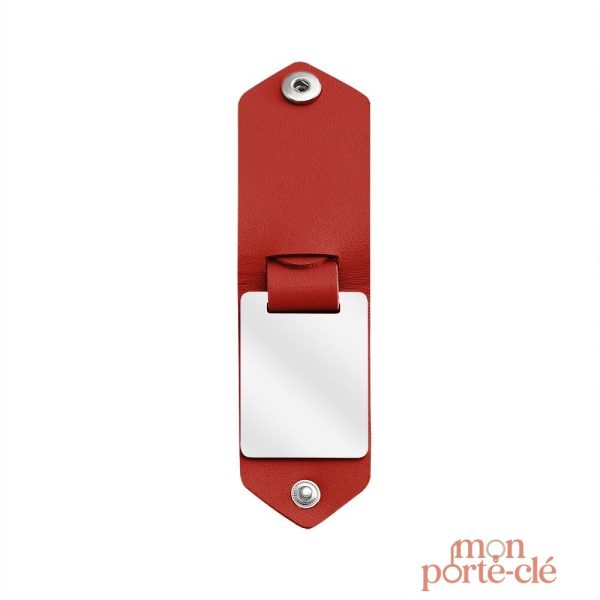 Porte-clé photo en cuir design et unique