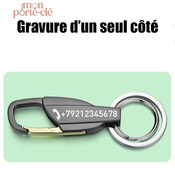 Porte clé sur mesure, personnalisation facile et rapide